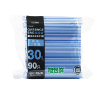 旭包鲜 日本品牌 垃圾袋50cm*60cm*3卷 90只装 一次性厨房家用办公点段式增厚强韧清洁塑料袋