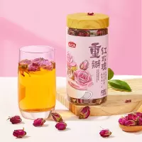 燕之坊 重瓣红玫瑰100g 玫瑰花茶罐装泡水干玫瑰