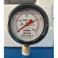 红旗仪表 抗震压力表YTN100液压表防震耐震0-40MPA油压水压气压表