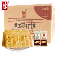 海玉 苏打饼干香葱芝麻混合口味 薄脆饼休闲零食 共2kg