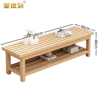 圣德列浴室更衣凳实木长条凳X-7 1000*400*400mm