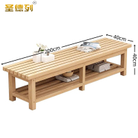 圣德列浴室更衣凳实木长条凳X-8 2000*400*400mm