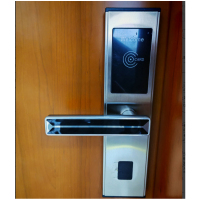 磁卡门锁 右开 门锁型号657 银色