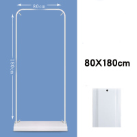门型展架广告牌展示牌 白色铁门型80*180cm+PVC海报 单位:套