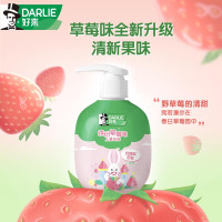 好来(DARLIE)儿童牙膏按压式草莓味120g 6-12岁 含氟防蛀抗糖酸