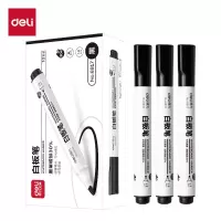 得力6817白板笔10支/盒(黑)