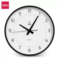 得力LE401挂钟28CM(黑)