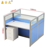 鑫金虎屏风工位办公室员工位两人 1200*1200*1100mm