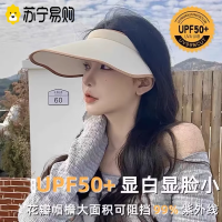 夏季防紫外线花瓣边海边空顶女韩出游遮脸太阳帽大檐遮阳帽3759Z