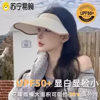 夏季防紫外线花瓣边海边空顶女韩出游遮脸太阳帽大檐遮阳帽3759Z