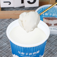 双合成 马斯卡彭奶酪400g新鲜原制 提拉米苏 甜品布尼手指饼干烘焙原料