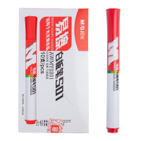 晨光(M&G) AWMY2201 可擦白板笔146*30*82mm 10支 /盒(单位:盒)红色