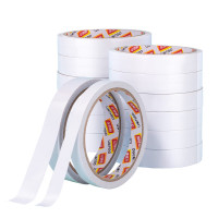 得力(deli) 30402棉纸双面胶带18mm*10y*80um白 16卷/袋