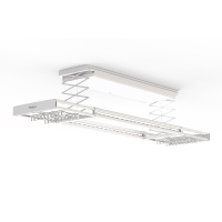 海尔AI智能语音晾衣机电动晾衣架超薄嵌入遥控双控升降阳台晒衣架PL7YU1