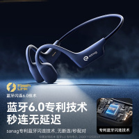 SANAG塞那 A30SPro开放式运动蓝牙耳机骨传导升级不入耳颈挂式户外跑步骑行降噪长续航 灼岩黑32G内存
