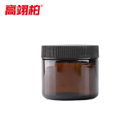 高翊柏 33010762 棕色土壤采样瓶 60ml+PE盖垫 广口瓶 户外玻璃取样瓶 直口样品瓶