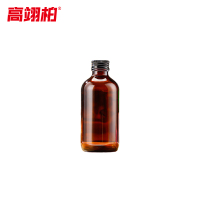 高翊柏 33010779 波士顿瓶 120ml棕色 黑铝盖试剂取样瓶 丝口螺纹细口小口玻璃瓶