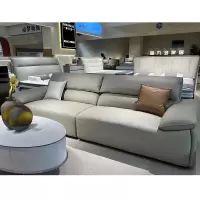 科朔真皮沙发现代简约小户型电动调节沙发工厂展厅实拍网红沙发F631