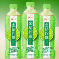统一金桔柠檬500ml*3瓶分享装茶水饮品饮料夏日清凉饮料