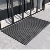 墨斗鱼 灰色七条纹地垫 120*180cm 31480