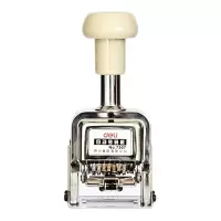 得力(deli)7位办公财务自动号码机/打码机 盖印清晰 财务用品 7507 单位:个