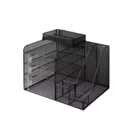 哈尔优办公桌收纳置物架(带顶篮)