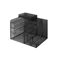 哈尔优办公桌收纳置物架(带顶篮)