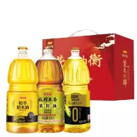 金龙鱼营养均衡食用油礼盒C款4.5L(稻米油1.5L+菜籽油1.5L+玉米油1.5L)礼盒