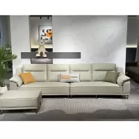 科朔真皮沙发现代简约直排沙发工厂展厅实拍轻奢风网红小户型沙发Y9920