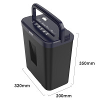 得力(deli)9939C碎纸机4级保密个人桌面碎纸机(单次5张 15L 持续5分钟 可碎卡/黑色