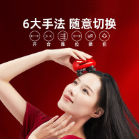倍轻松(breo)头皮按摩器头部按摩仪按摩爪防水淋浴按摩梳便携 scalpmini中国红