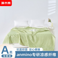 源木熊凉感丝冰淇淋抗菌空调被夏凉被灰色(尺寸:1.8*2.0米)绿色XS