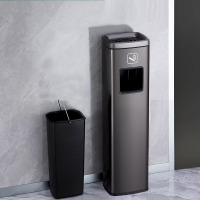 立式电梯烟缸箱垃圾桶 23.8*19.3*82cm