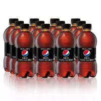 百事可乐 无糖 Pepsi 碳酸饮料 汽水可乐 小胶瓶 300ml*12瓶 饮料整箱