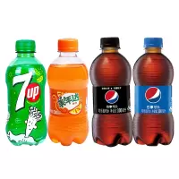 百事可乐 七喜 美年达 可乐 混合系列碳酸饮料300ml*4口味装 (新老包装随机发货)