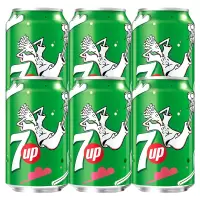 百事可乐 七喜 柠檬味碳酸饮料330ml*6罐装(新老包装随机发货)