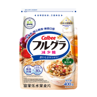 Calbee/卡乐比进口冲饮富果乐减少糖450g谷物麦片即食早餐燕麦片