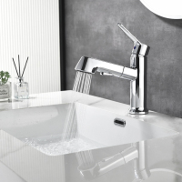 金牌卫浴GOLD 枪灰色 抽拉式面盆龙头 KA (含安装)RFJZ65218-1