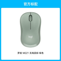 罗技(Logitech)M221 静音鼠标 无线鼠标 办公鼠标 对称鼠标 带无线微型接收器 薄荷绿