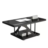 锦北 茶几客厅双层长几短几小户型边桌沙发边几喝茶桌子 C款长几