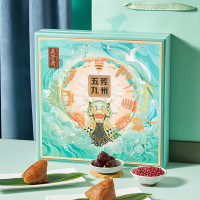 五芳斋 粽子嘉兴特产 14粽+14g蜂蜜 五芳九州1694g