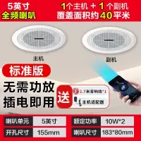 索爱(soaiy)SA-1吸顶喇叭套装天花吊顶音响定压蓝牙功放分区背景音乐音箱 一拖一