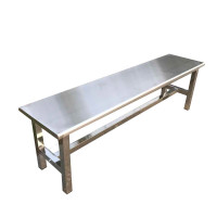 锦北 不锈钢长条凳浴室凳更衣室换鞋凳休息区长凳 长180宽35高45cm