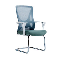 晋舰 办公椅子电脑椅职员培训会议人体工学椅家用书房学习椅灰色弓形脚