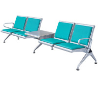 锦北 靠背排椅候诊椅加厚机场银行车站医院等候椅大厅连椅四人位有垫
