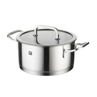 双立人汤锅20cm加厚双层不锈钢双耳深烧锅66602-200-982
