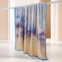 水星家纺浅韵素影可水洗云朵柔绒毯150cm×200cm 型号 182458