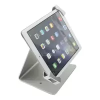 平板支架ipad电脑带锁防盗桌面展示 银色(桌面式带锁防盗平板支架)