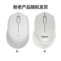 罗技(Logitech)M330 静音鼠标 无线鼠标 办公鼠标 右手鼠标 带无线微型接收器 白色