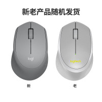 罗技(Logitech)M330 轻音鼠标 无线鼠标 办公鼠标 右手鼠标 带无线微型接收器 灰色